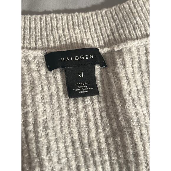 Halogen oversized boxy sweater sz XL 52% recycled polyester 45% acrylic 3% spdx - Picture 4 of 6